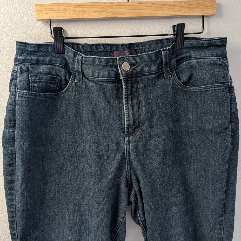 NYDJ Women's Dark‎ Wash Straight Leg Jeans, Size 16